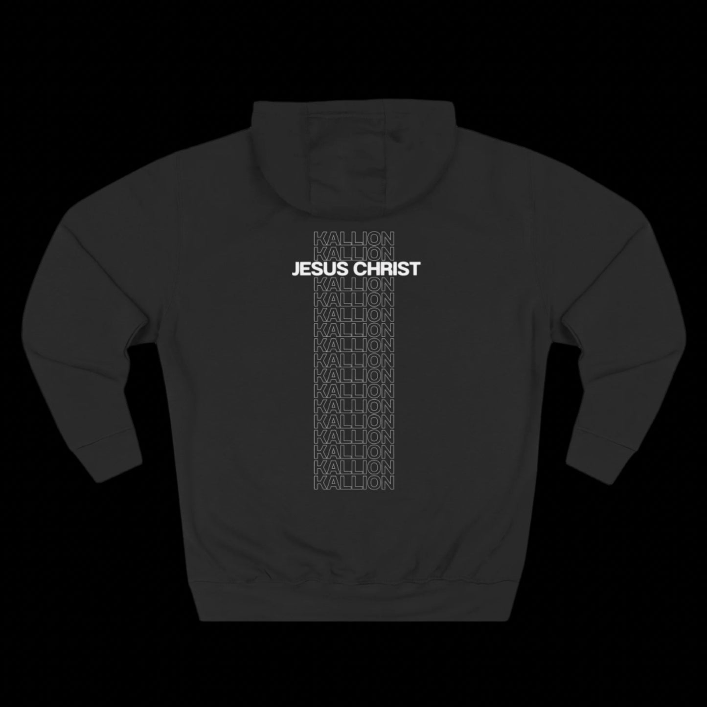 Kallion "Jesus Christ" Hoodie in Black.