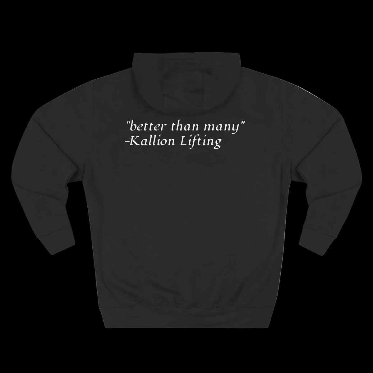 Kallion "Better than many" hoodie